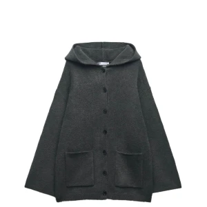 Zara stickad kofta med huva - Supersnygg stickad kofta med huva💞 Storlek S/M