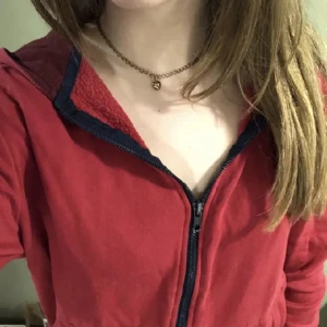 Tröja  - Fin röd tjocktröja, köpt på plick för 85kr. Hör av dig vid frågor eller intresse💗