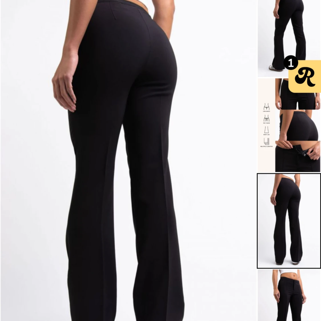 Lågmidjade kostymbyxor  - 90