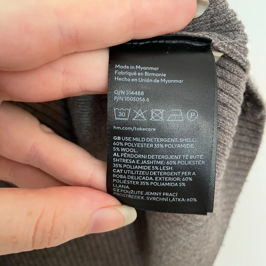 Söt topp från H&M i ullmix - 92