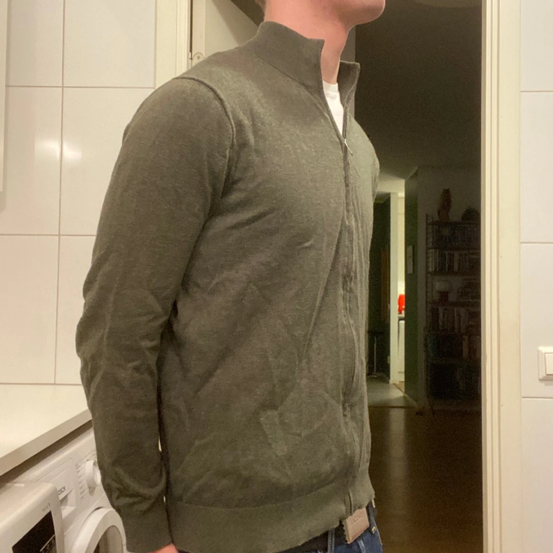 Grön Fullzip Mango - 90