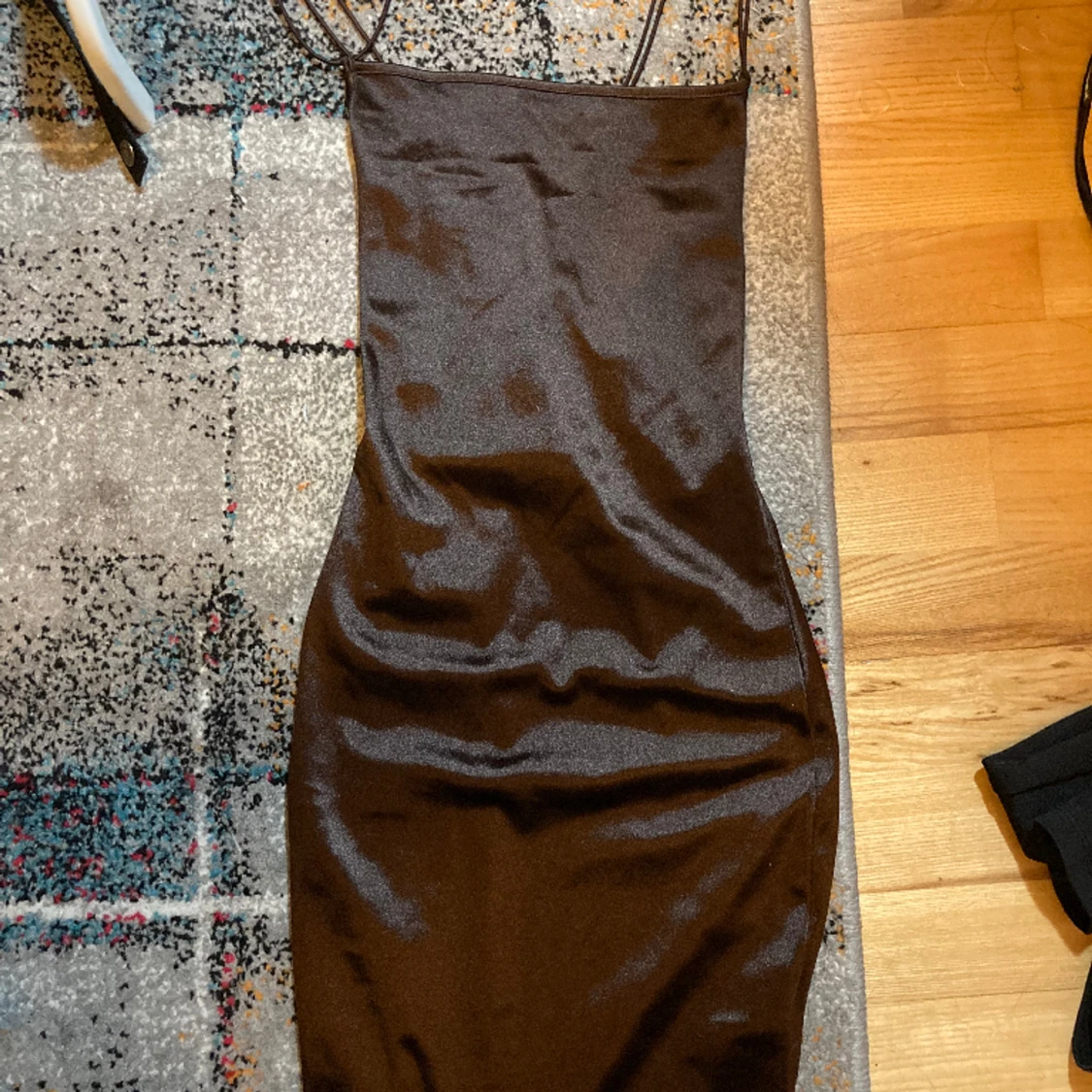 Brun Silky mini klänning 🪩🤎