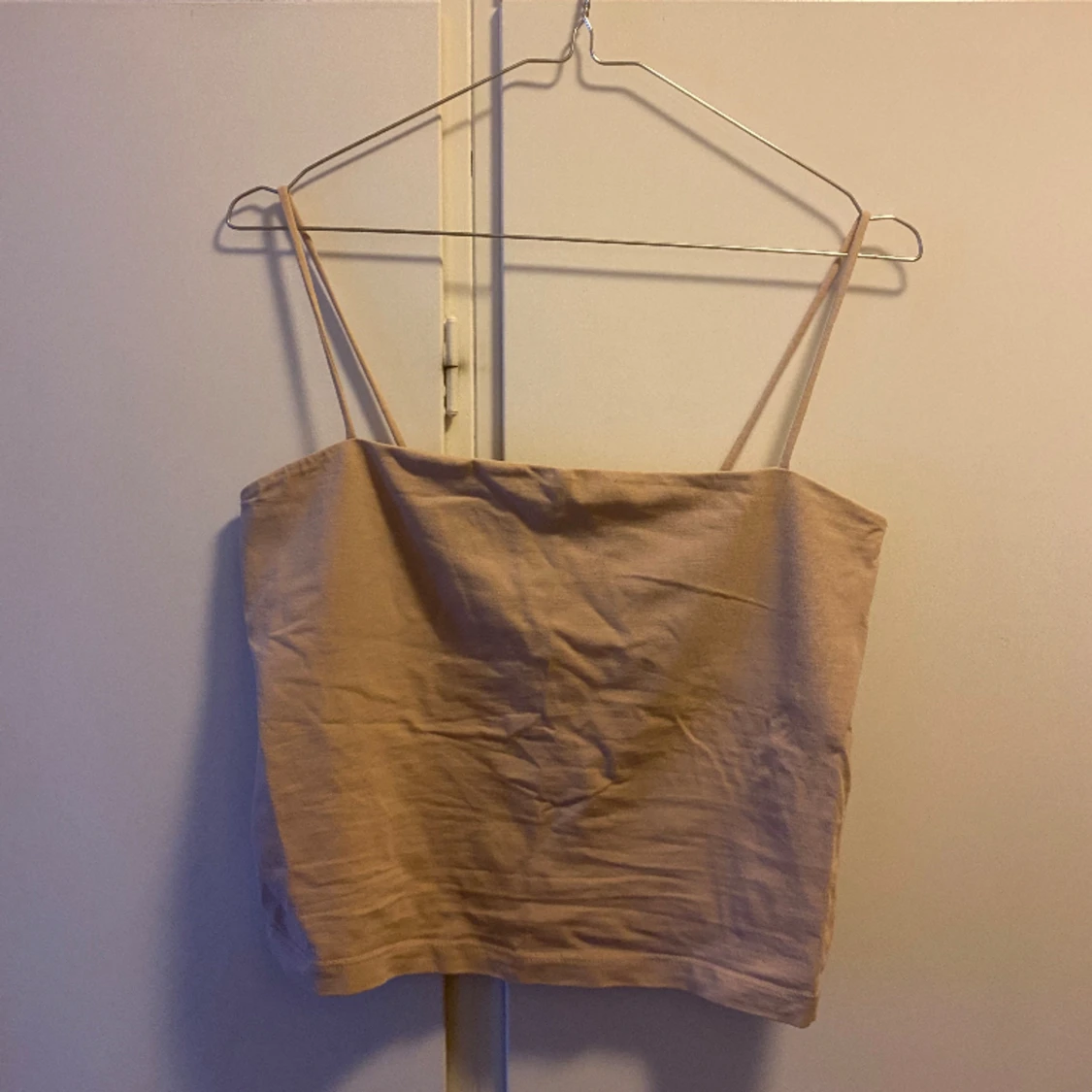 Rakt linne med spaghetti-straps - 91