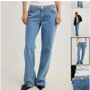 Nakd jeans långmidjade - Säljer Nakd blåa lågmidjade jeans!