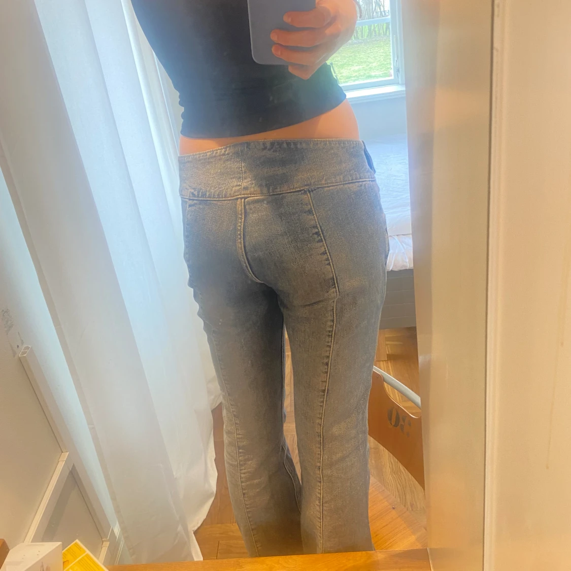 Lågmidjade bootcut jeans  - 90