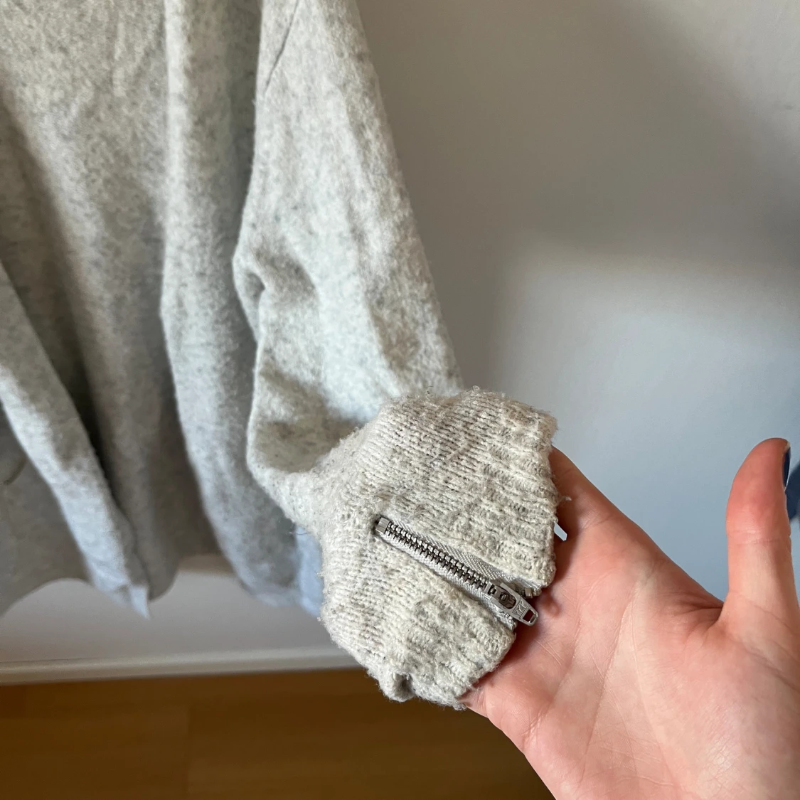 Ljusgrå cardigan - 91