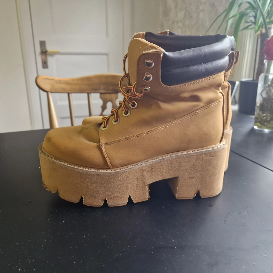 Timberland liknande platåkängor