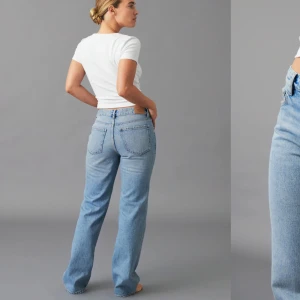 Low straight jeans - Low waist jeans från Gina, oanvända fortfarande lappen kvar, sitter bra på mig i längden som är 175 i storlek 44