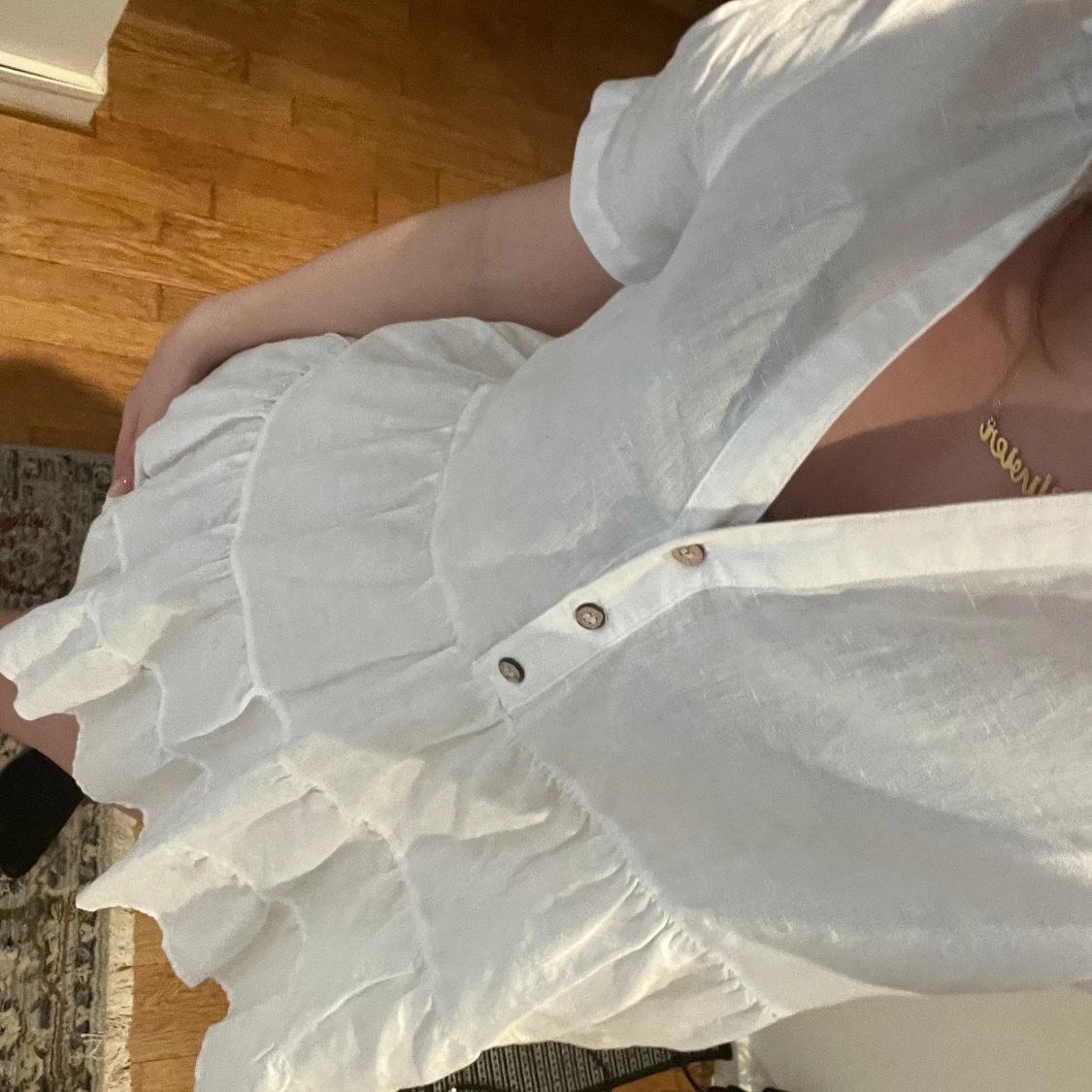 Vit zara klänning - 90