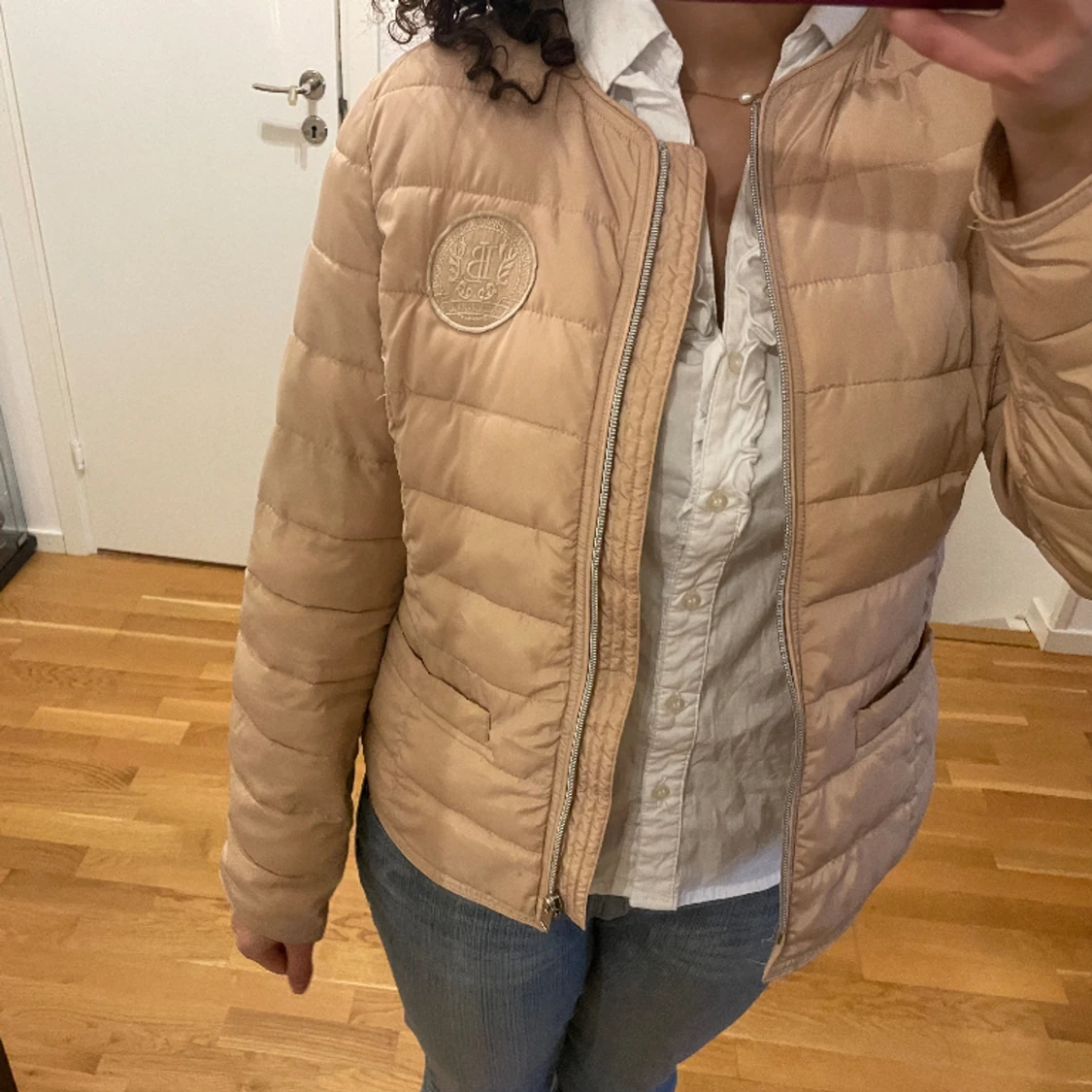 Beige vår jacka 