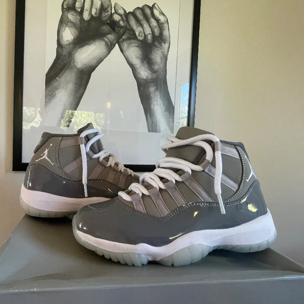 Säljer mina Jordan 11 cool grey då dom inte kommer till användning| Box och stockx tag tillkommer| köparen står för frakt 🚚 . Skor.