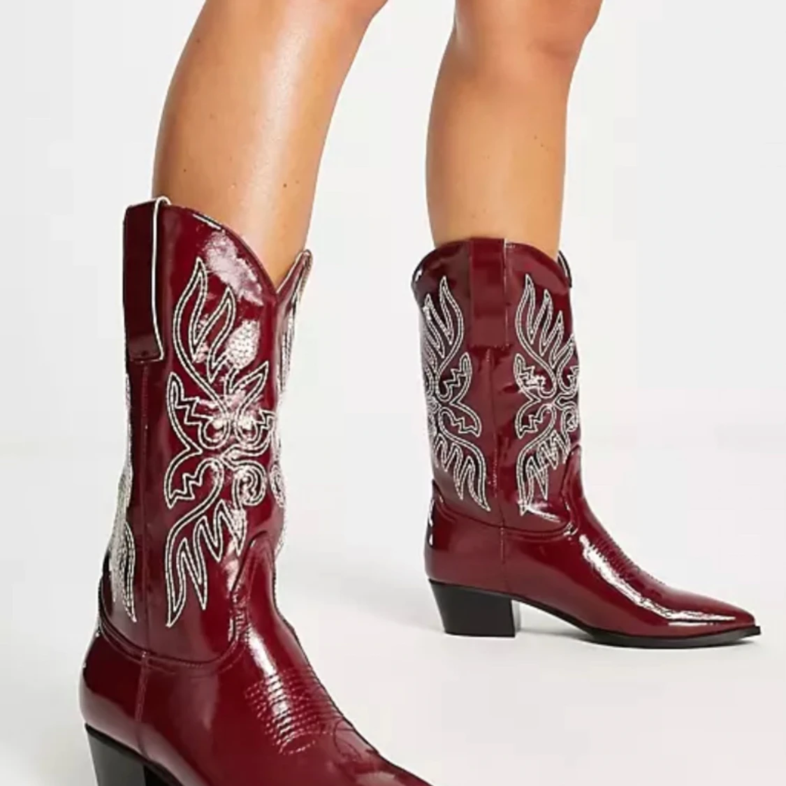 Vinröda cowboyboots - 91