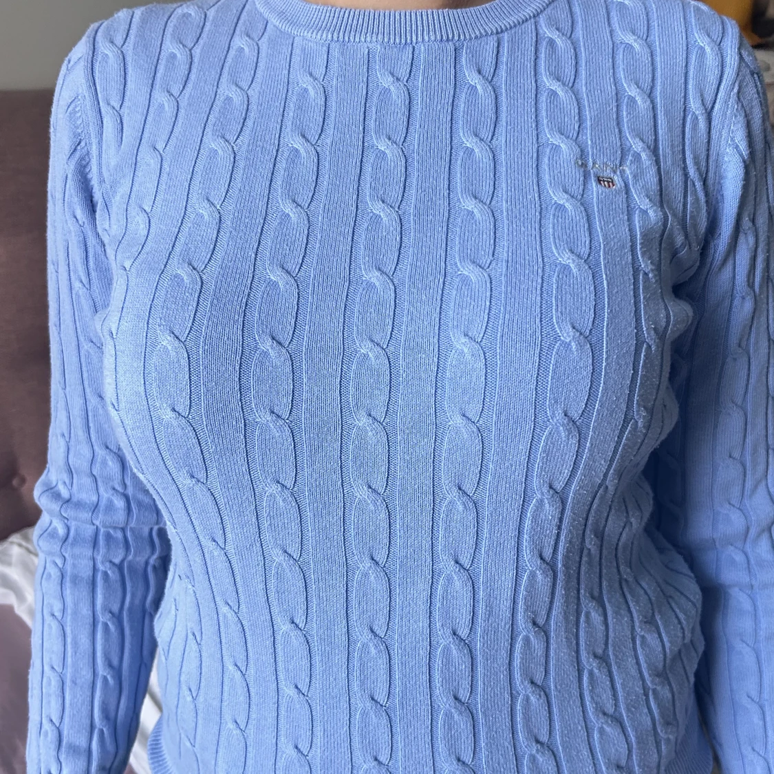  Kabelstickad tröja