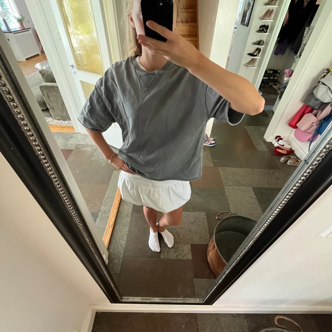 Kortärmad sweatshirt - 92