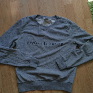 Grå collegetröja med tryck - Grå collegetröja/sweatshirt med tryck. Storlek XS, använt skick men fortfarande bra. Hämtning, annars betalas frakt av köparen. Bara att skriva vid frågor eller bud! 🌻 