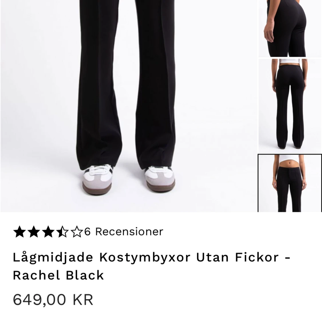 Lågmidjade kostymbyxor från Madlady - 90