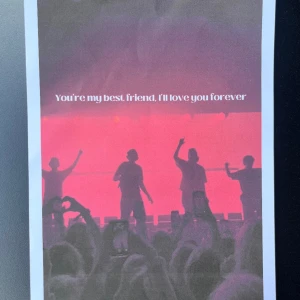 Hov1 poster ”forever” - Storlek A4 50kr+frakt  Obs små små sträck som går rakt över va så när jag hämta dom på tryckeriet så inget jag kan göra åt 