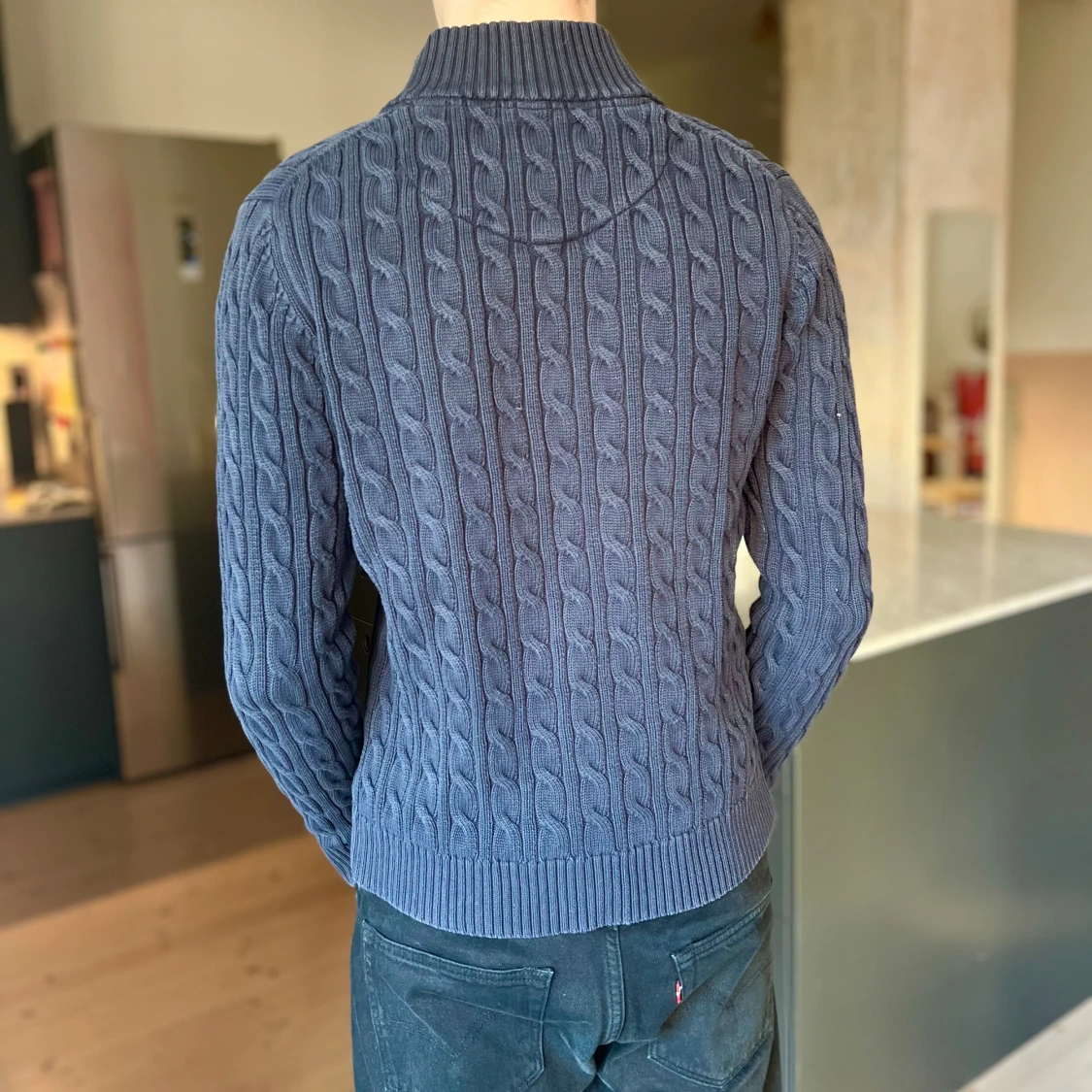 Morris kabelstickad kofta - 92