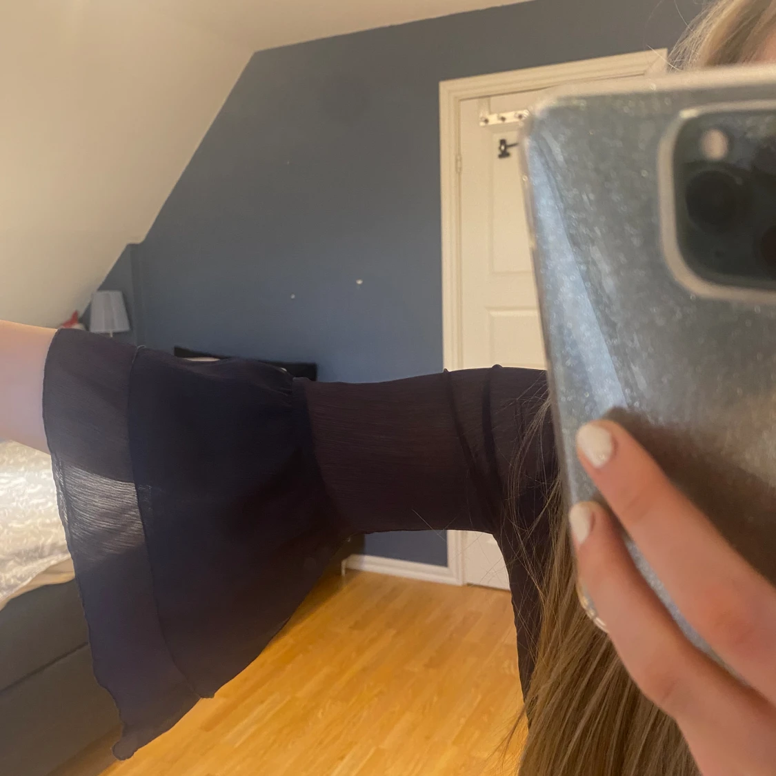 Kort marinblå klänning, H&M - 90