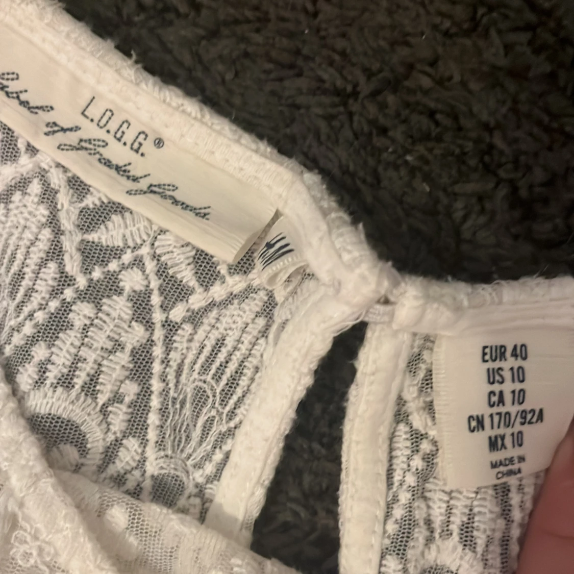 Vit spets tshirt - 91