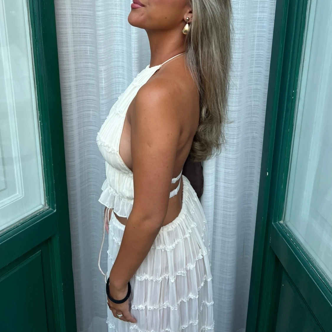 Beige/vitt sett - 93