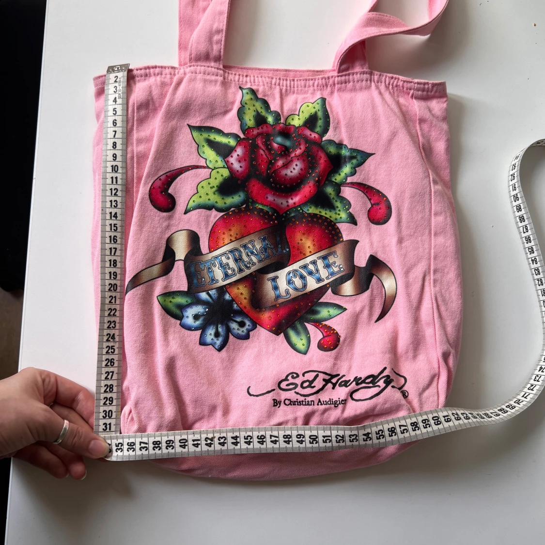 Rosa shoppingväska från Ed Hardy - 92