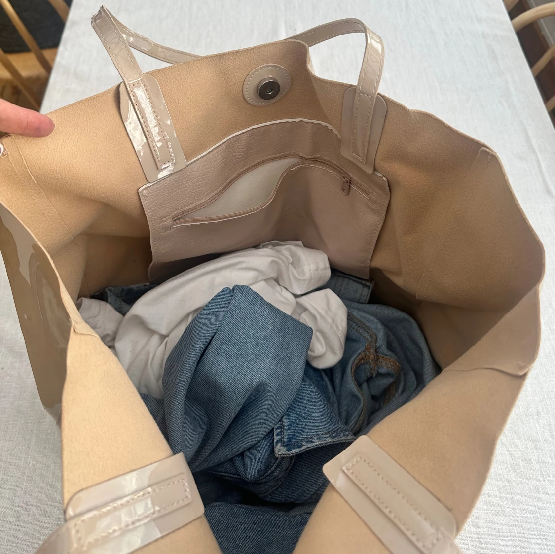 Lackad shopper ifrån hm - 91