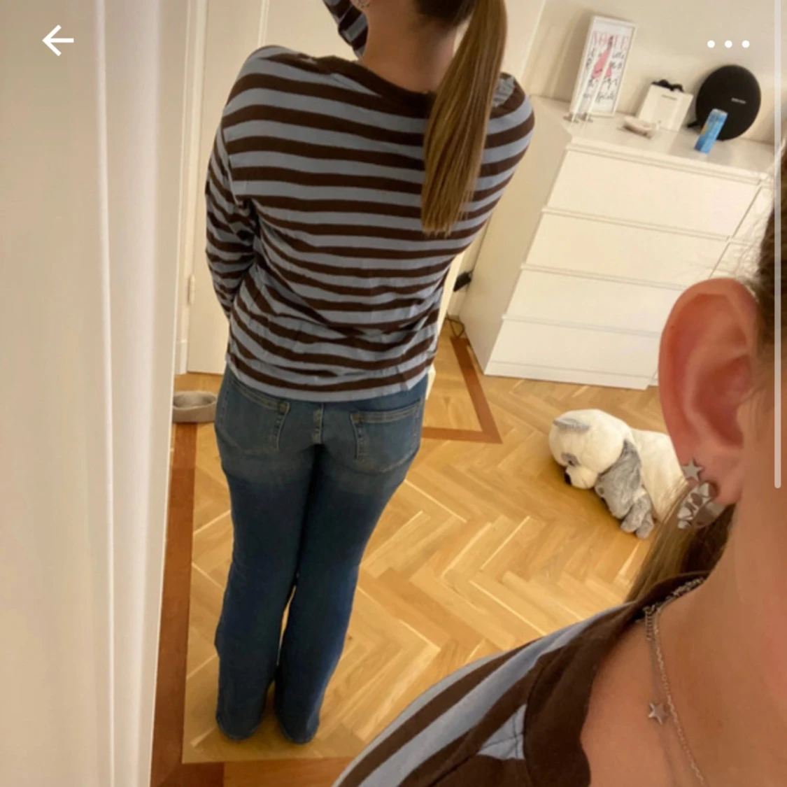 Randig långärmad  - 90