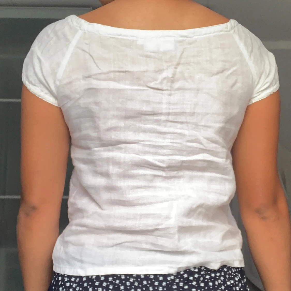 Vit kortärmad blus från Hennes Collection - 90