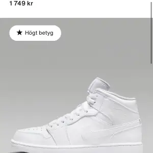 Jordan 1 Mid Vita storlek 42, smutsiga men går att tvätta bort