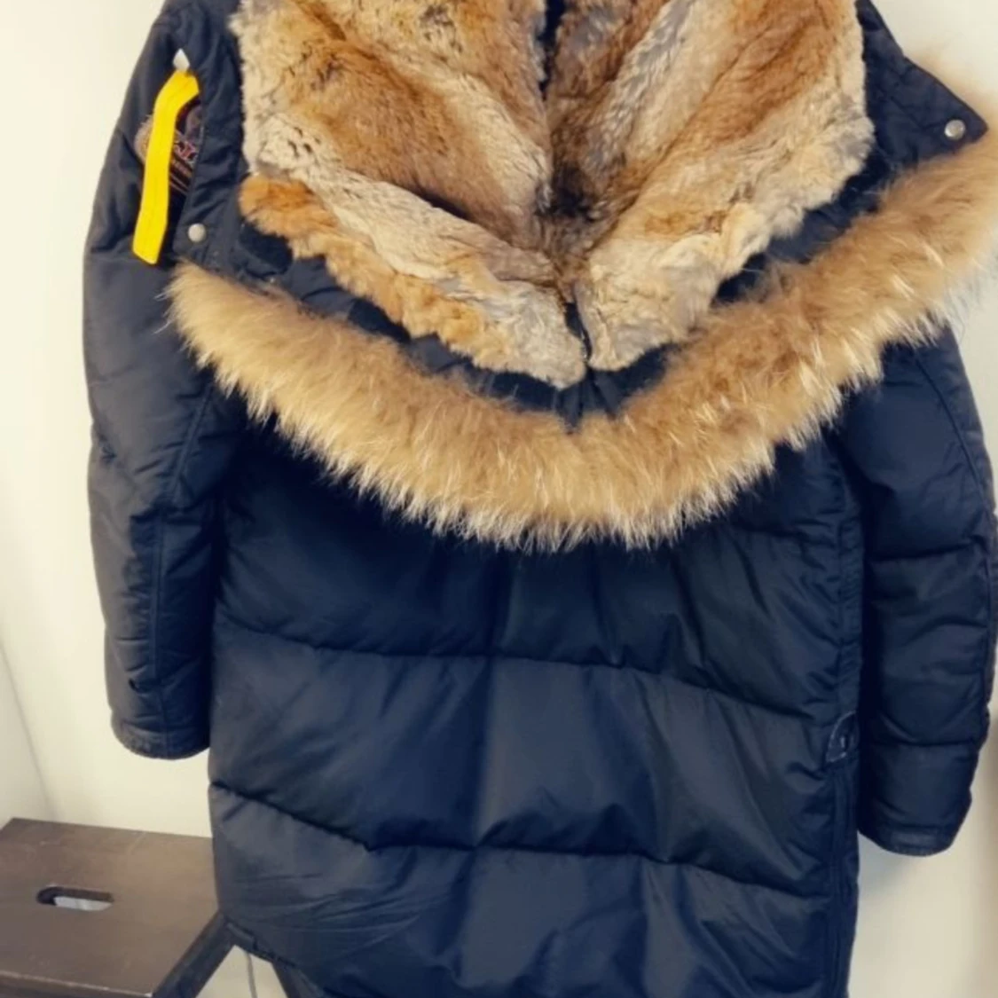 Äkta Svart lång dunjacka från Parajumper  Longbear L - 92