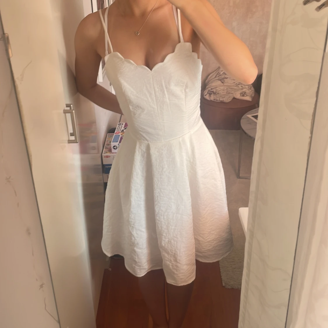 Vit klänning  - 90