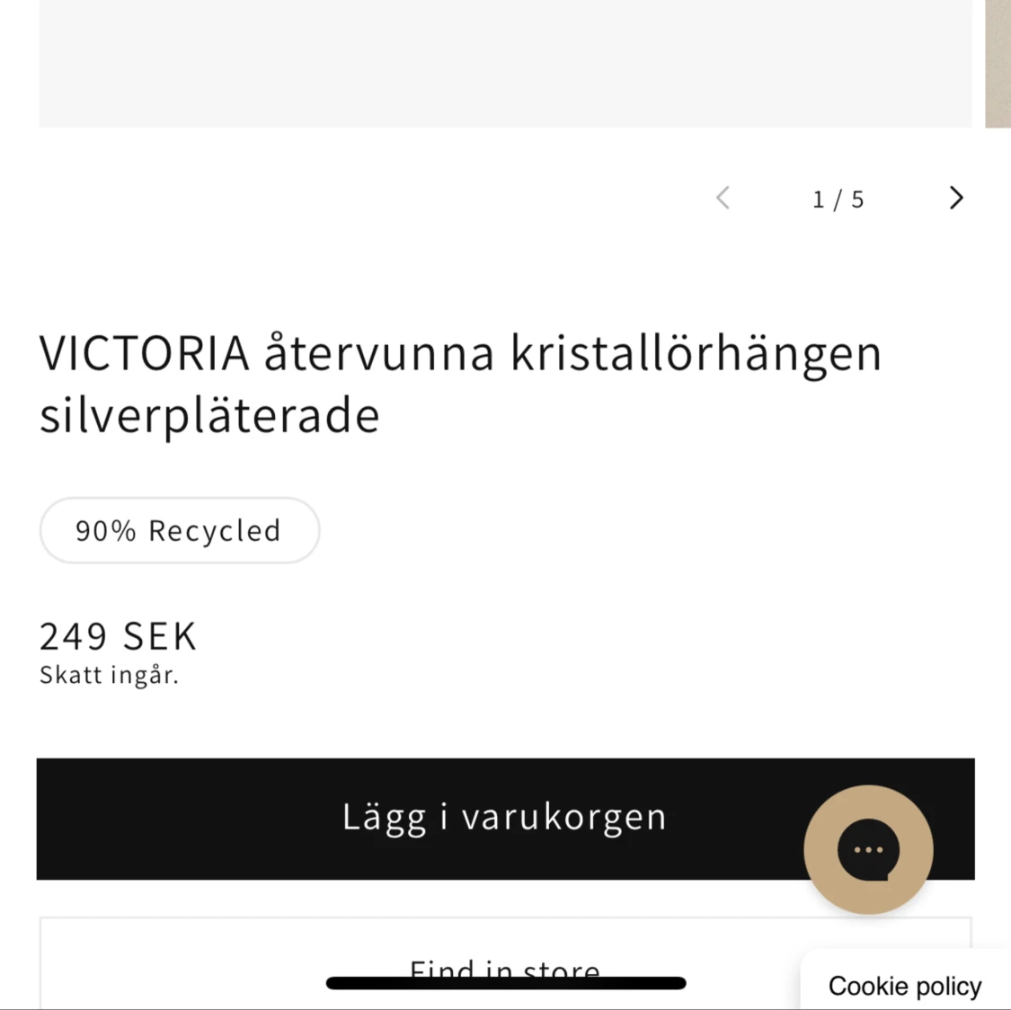 Silver örhängen  - 92