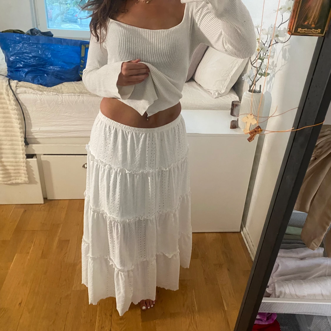 Virkad maxi kjol - 90