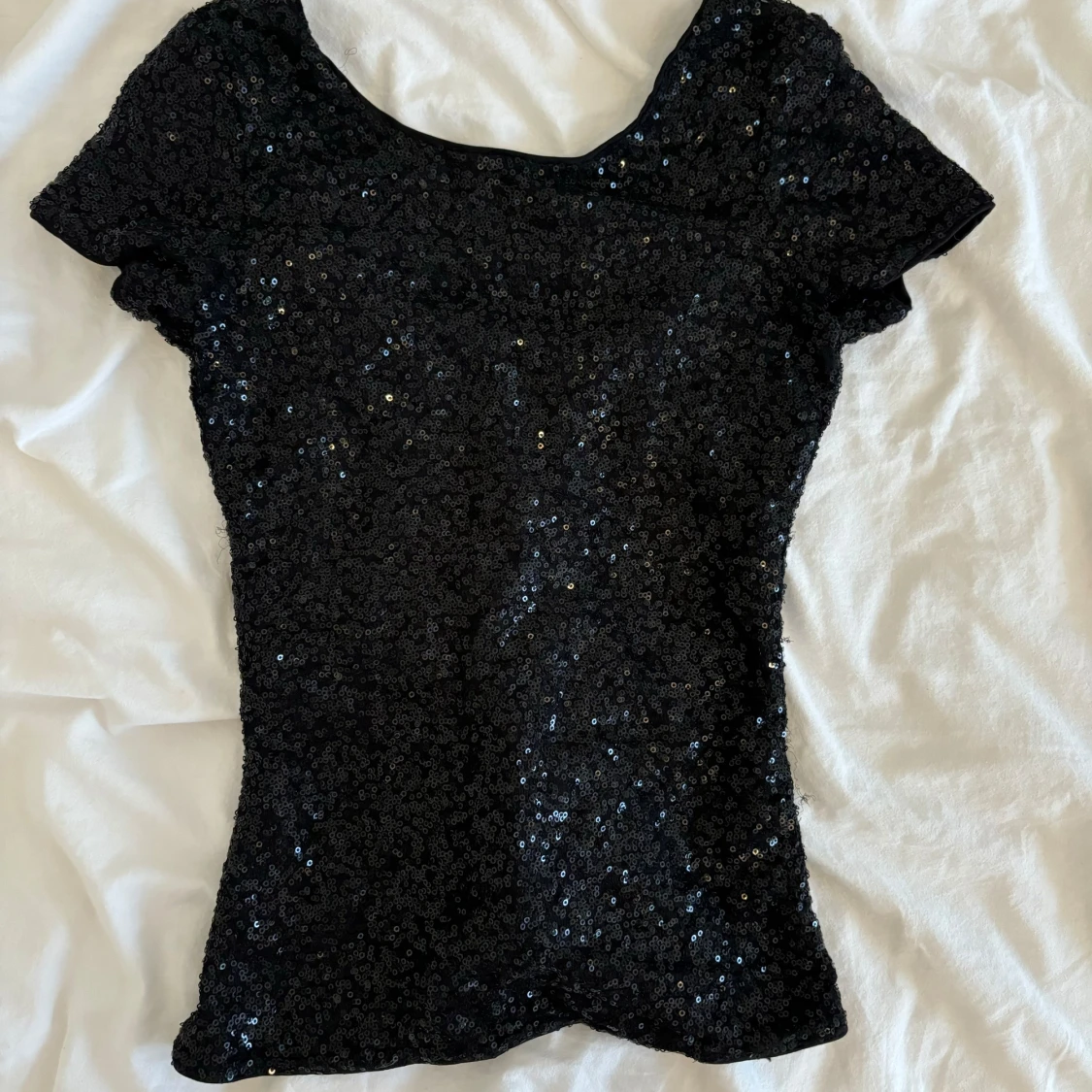 Glittrig/paljett topp