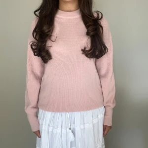 Rosa stickad tröja - Fin stickad tröja 