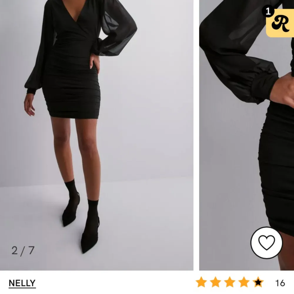 Jag säljer min Chiffon sleeve dress från Nelly.com🌸 endast använd en gång! Trivs inte i den tyvärr, inköpt för 399kr! Säljer för 150kr + frakt 🌸  Storlek S! . Klänningar.