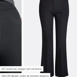 Svarta kostymbyxor från bikbok i modellen Vilma. Använda fåtal gånger därav nysckick.💕 (köparen står för frakt)