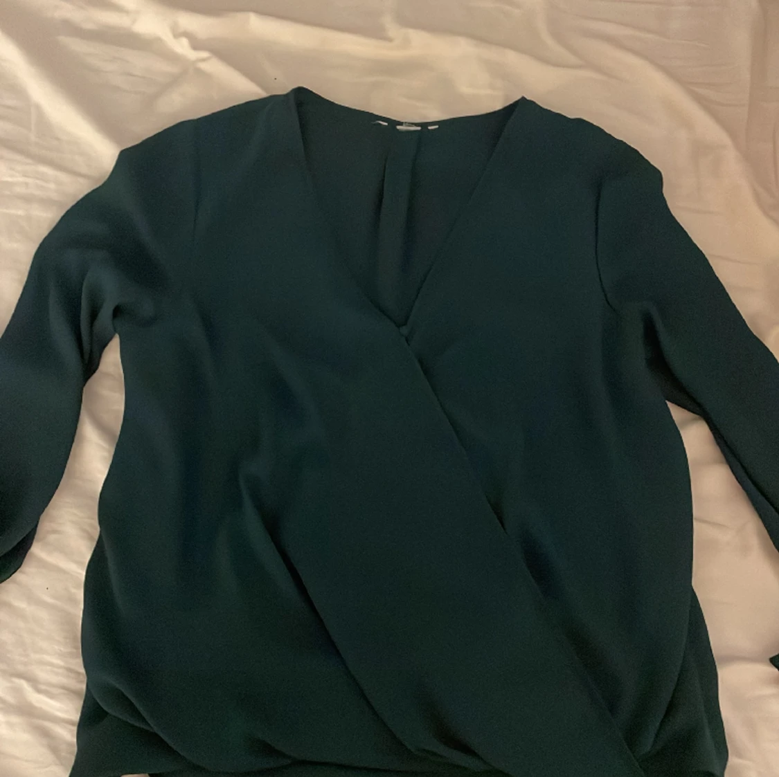 Mörkgrön blus 