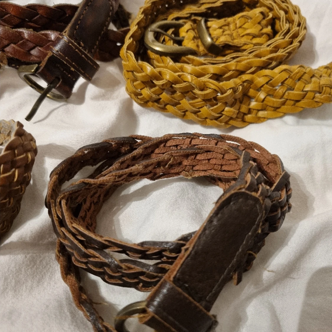 Flätade vintage skärp bälten  - 90