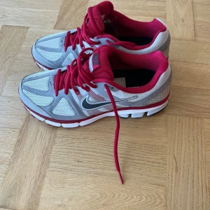 Nikeskor storlek 41 - Nike air Pegasus+ 28 i storlek 41. Dessa skor är gråa med röda detaljer. Aldrig använda.