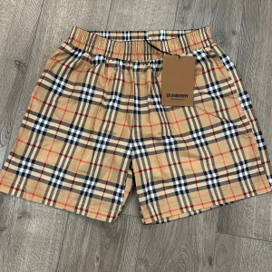 Burberry shorts - Burberry shorts i nyskick inget fel med den 10/10. Tillkommer med tags samt påse, för fler frågor hör gärna av dig😁pris kan diskuteras vid SNABB affär!!