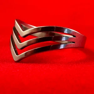 Trendig ring i rostfritt stål - En ring i rostfritt stål med en diameter på ca 20 mm. 