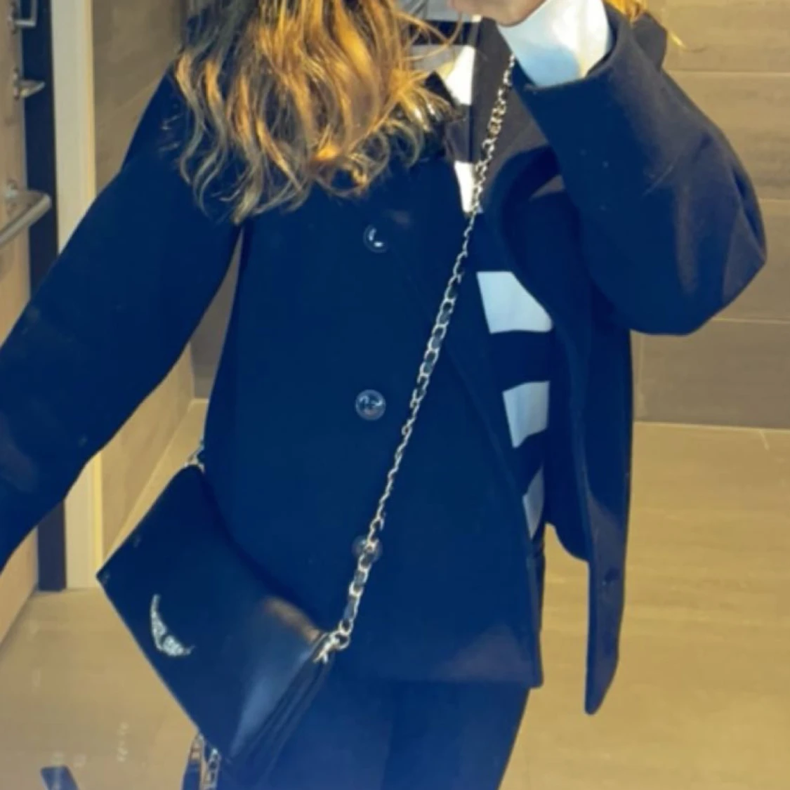 Kort blå Kappa - Ginatricot - 90