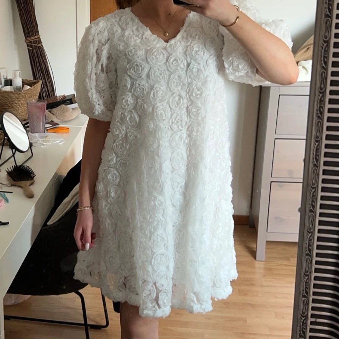 Vit studentklänning - 90