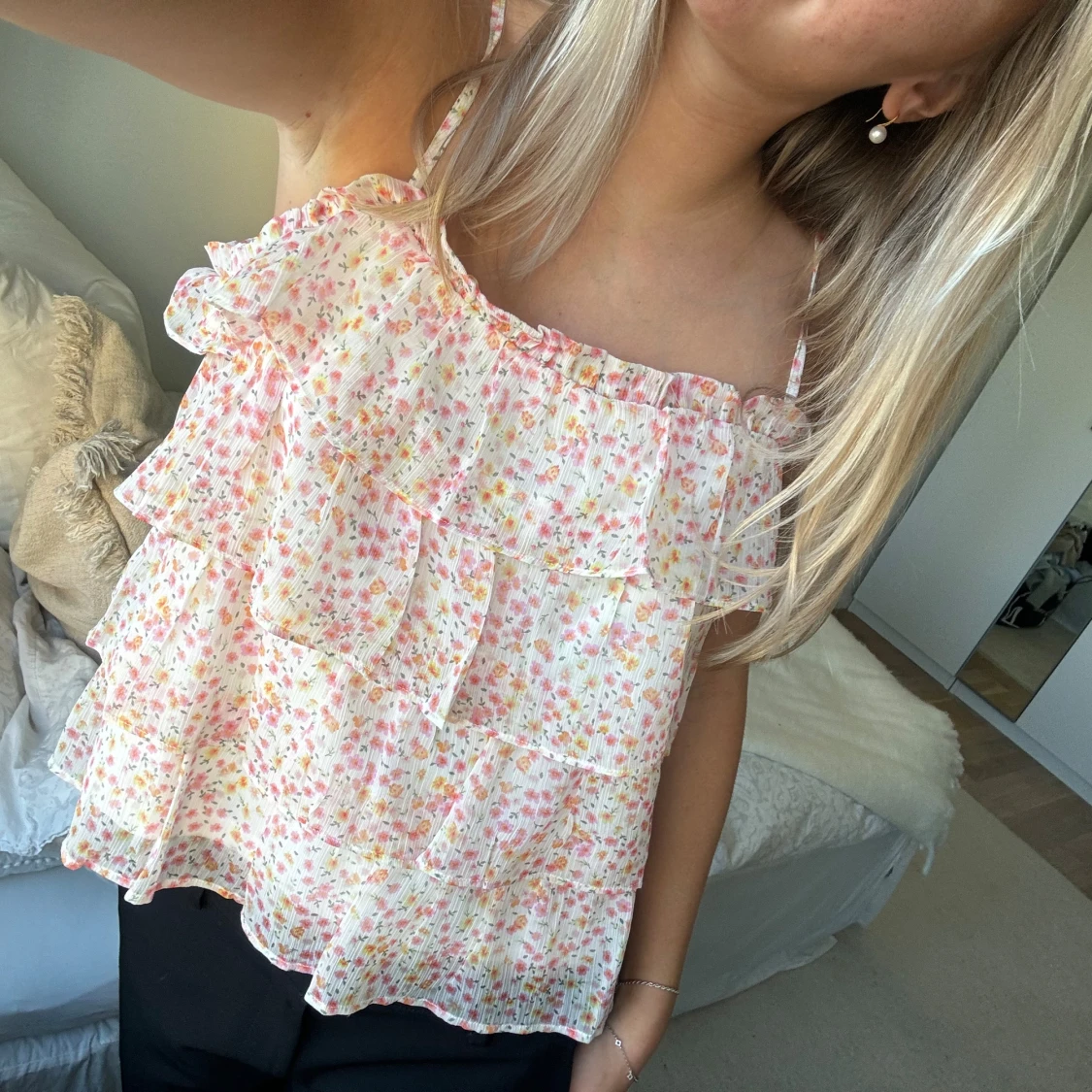 Blommigt linne - 90