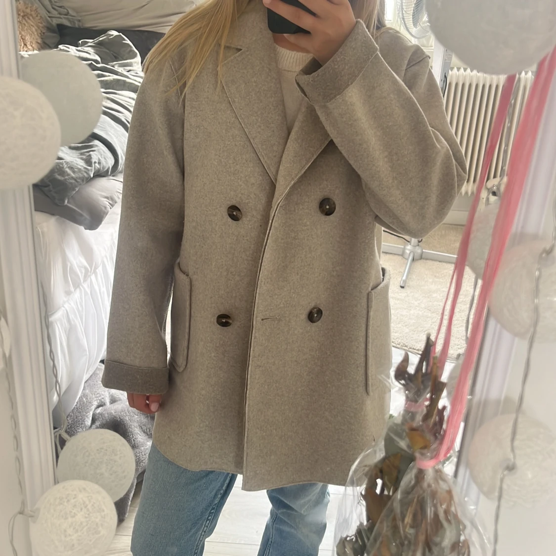 Lång kappa från mango. Original priset är 600kr! - 91