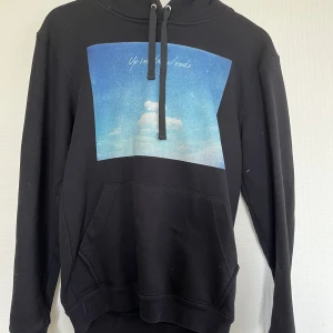 Hoddie med tryck - Svart hoddie med tryck från the cool elephant. Använd normalt men inga defekter. 