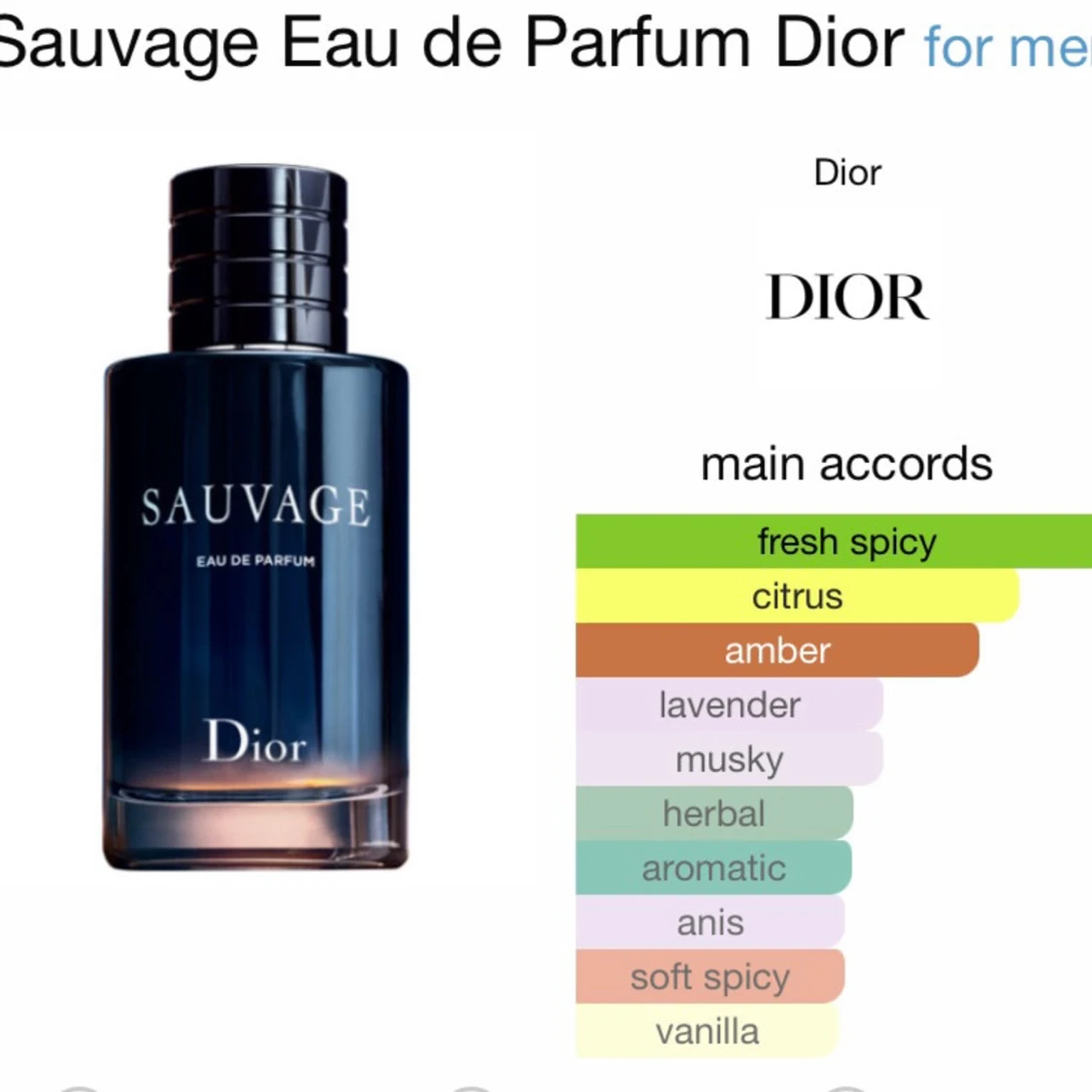 Dior sauvage sample - 90