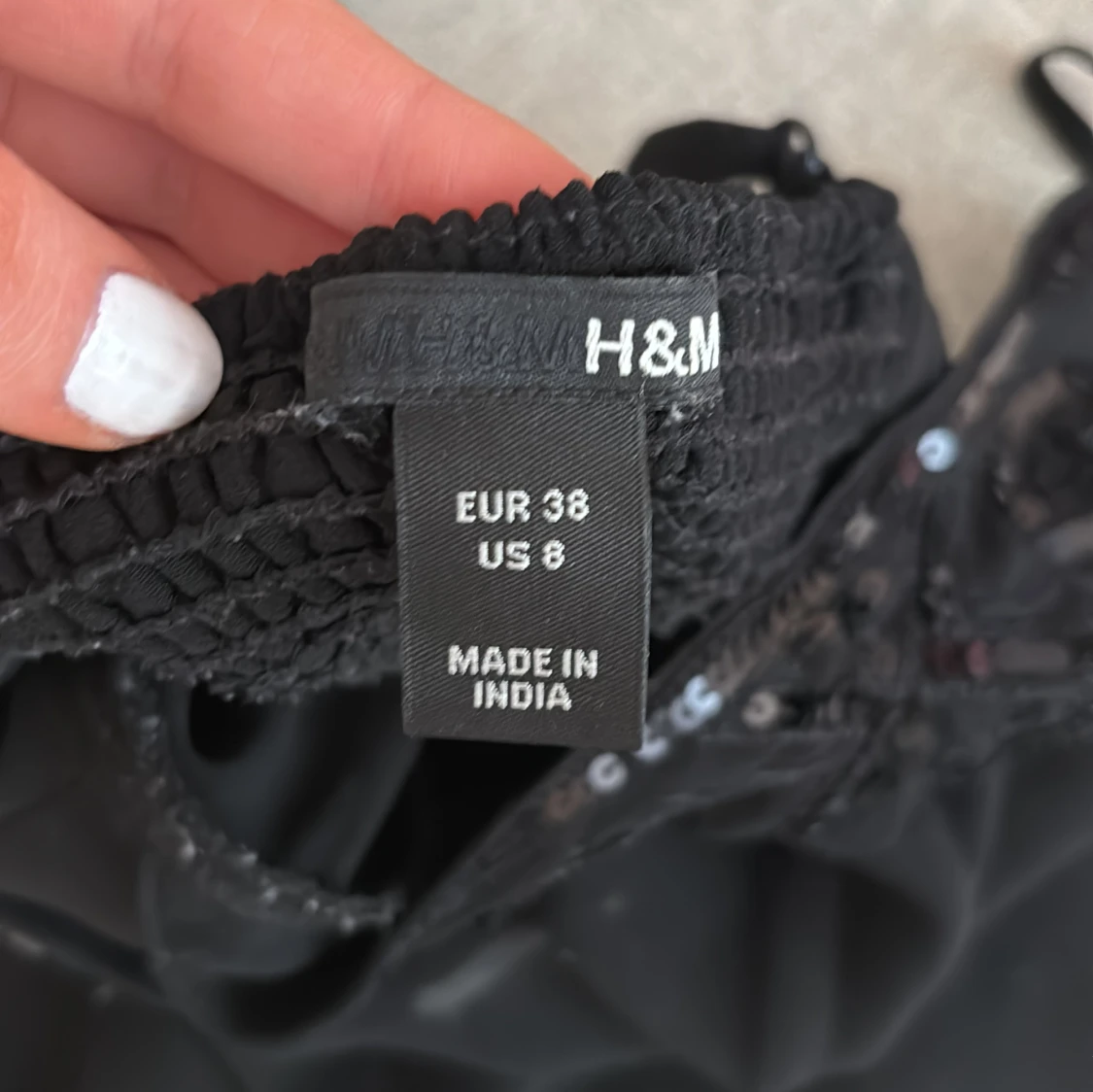 Svart fest topp  - 92